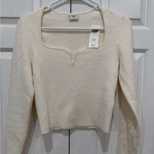 Abercrombie Off-White Knit Top